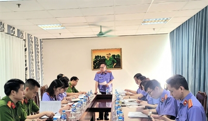 Phòng 8 - Viện KSND thành phố Hà Nội kiểm sát trực tiếp tại Nhà tạm giữ...